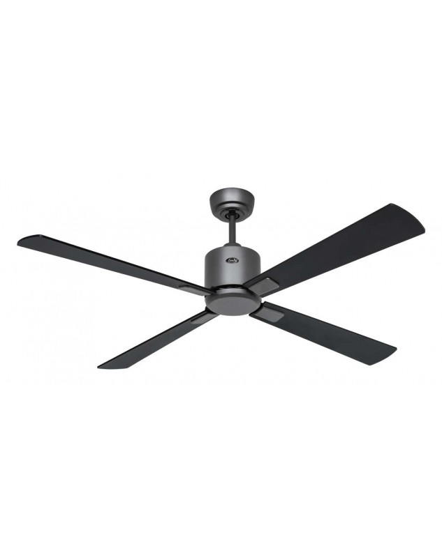 ventilador techo DC con asps de madera oscuras