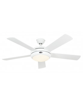 Ventilador de techo con luz CasaFan 9513261 TITANIUM blanco satinado / blanco