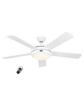 Ventilador de techo con luz CasaFan 9513261 TITANIUM blanco satinado / blanco