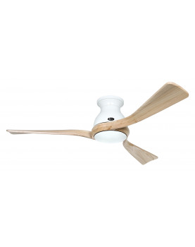 Ventilador de techo blanco con aspas madera ikea CasaFan 314053 Eco Regento