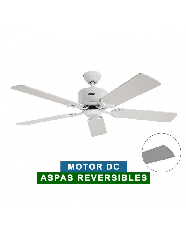 Ventilador de techo CasaFan 513281 ECO ELEMENTS 132 blanco o gris claro/blanco