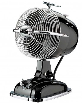Ventilador de mesa retro color negro