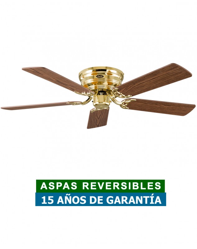 Ventilador de techo con instalación sin barras y aspas reversibles
