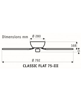Esquema ventilador de techo 5075051 classic flat 75 aspas reversibles