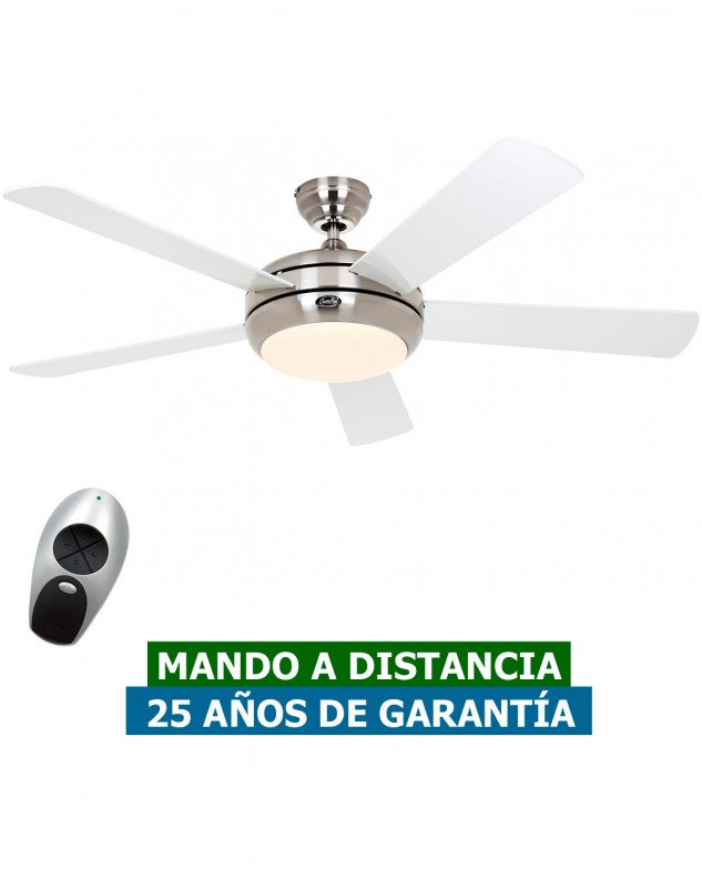 ventilador de techo con luz 9513263 TITANIUM 132cm blanco