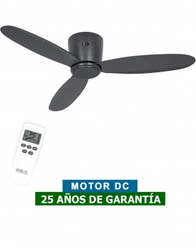 Ventilador para techos bajos negro 313284 ECO PLANO II