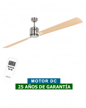 Ventilador de techo CasaFan 942424 ECO NEO III 180cm motor cromo cepillado / aspas reversibles arce o haya