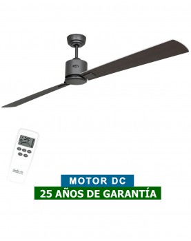 Ventilador de techo CasaFan 952425 ECO NEO III 180cm motor gris basalto / aspas reversibles wengué o gris plata