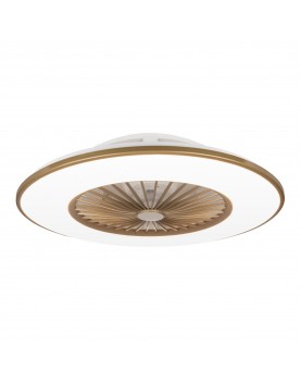 ventilador vega colgado encendido blanco