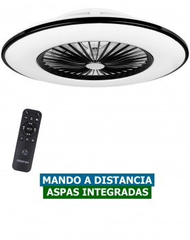 ventilador de techo callisto negro con mando a distancia
