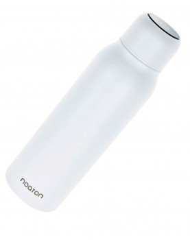 Botella de costado natura q w blanca