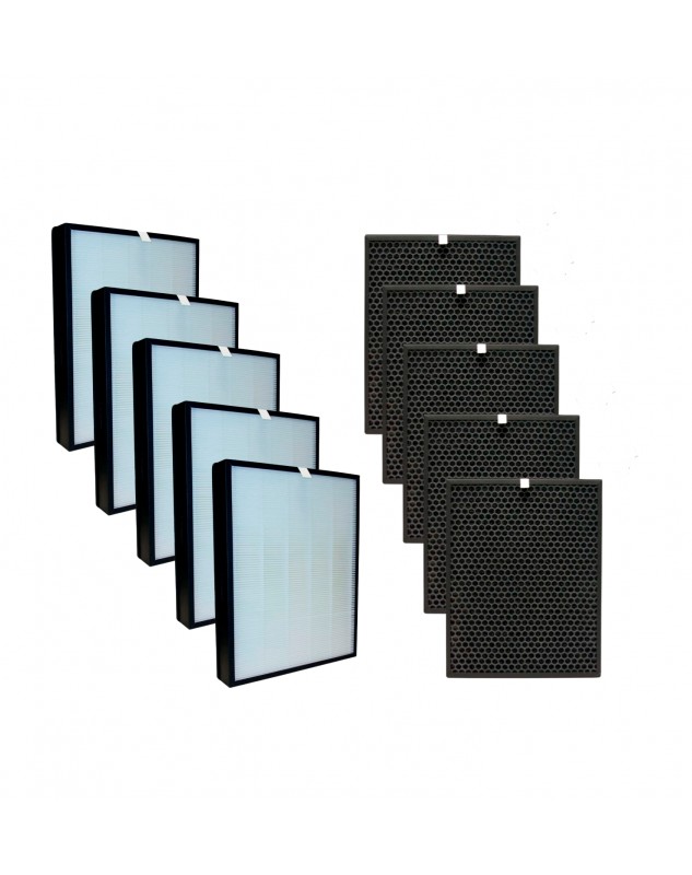 Filtros De Repuesto Combinados Pack  HEPA Carbón Compatible Con Philips ac3256