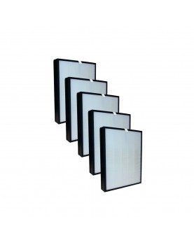 Pack 5 Filtros HEPA+carbón Noaton FPK01 compatible con Delonghi AC 75
