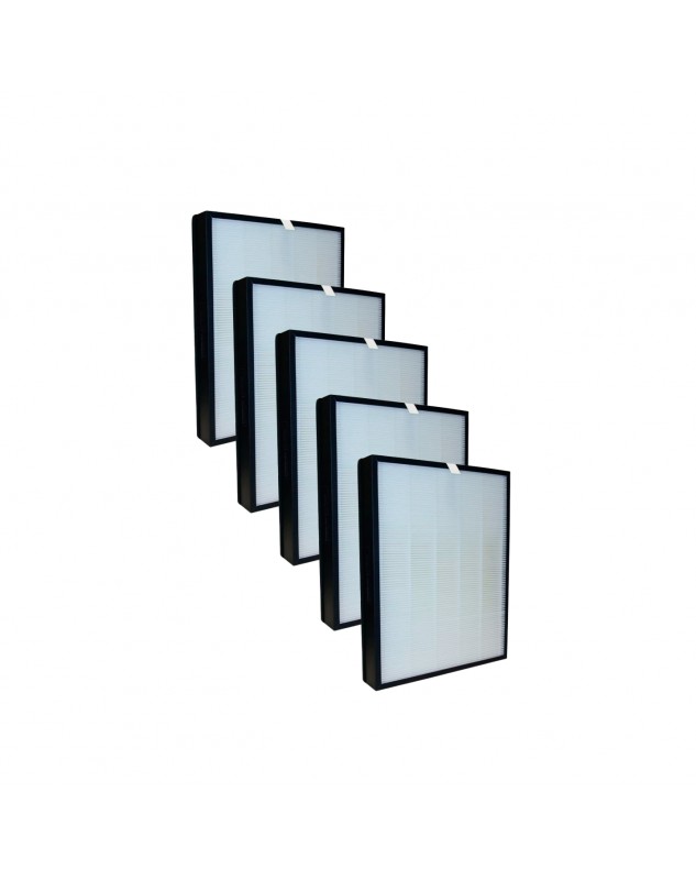 Pack 5 Filtros HEPA+carbón Noaton FPK01 compatible con Delonghi AC 75