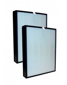 2 Filtros HEPA+carbón Noaton FPK01 compatible con Delonghi AC 75