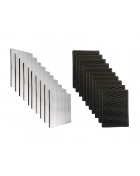 set 20 piezas 10 filtros hepa + 10 carbon para philips ac2889