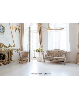 show room ventilador de techo con aspas de madera