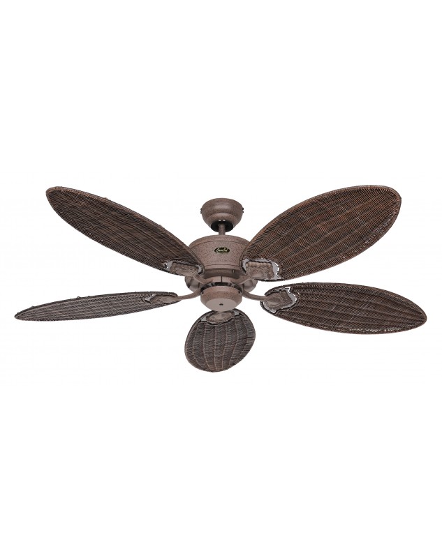 Ventilador de techo Caribbean Dream Eco 137 con aspas de mimbre