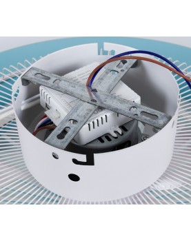 motor del ventilador de techo sin aspas callisto de color azul
