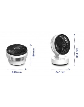 dimensiones Ventilador de diseño con ionizador CA-404W