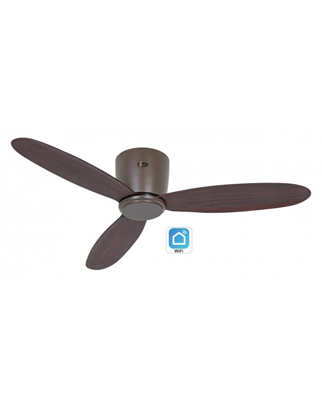 Ventilador de techo CasaFan 311282 ECO PLANO II 112cm nogal Wi-Fi