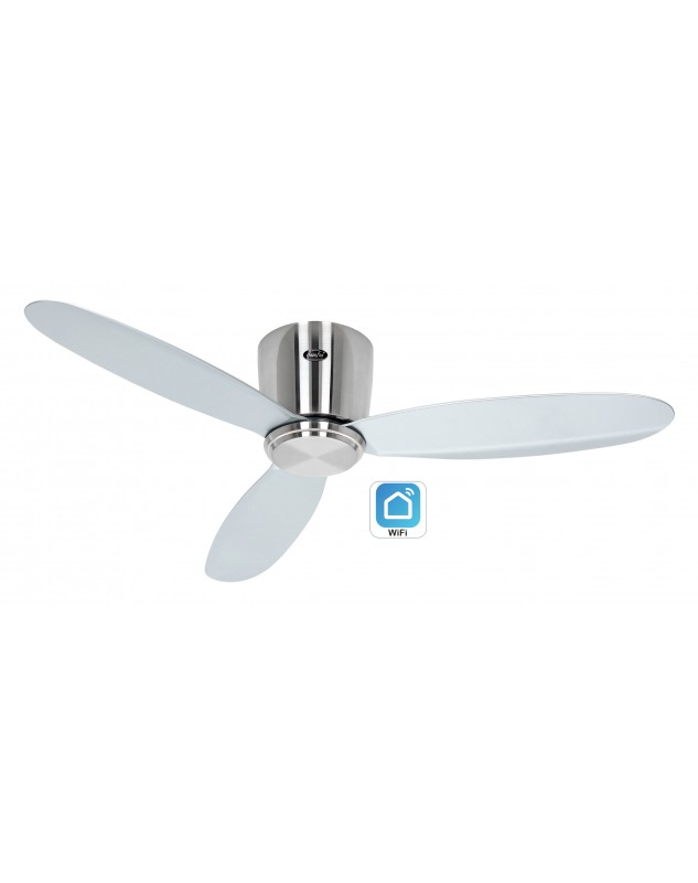 Ventilador de techo CasaFan 311280 ECO PLANO II 112cm plata Wi-Fi