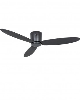 ventilador de techo negro oscuro para techos bajos