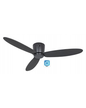 Ventilador de techo CasaFan 313284W ECO PLANO II 132cm negro Wi-Fi