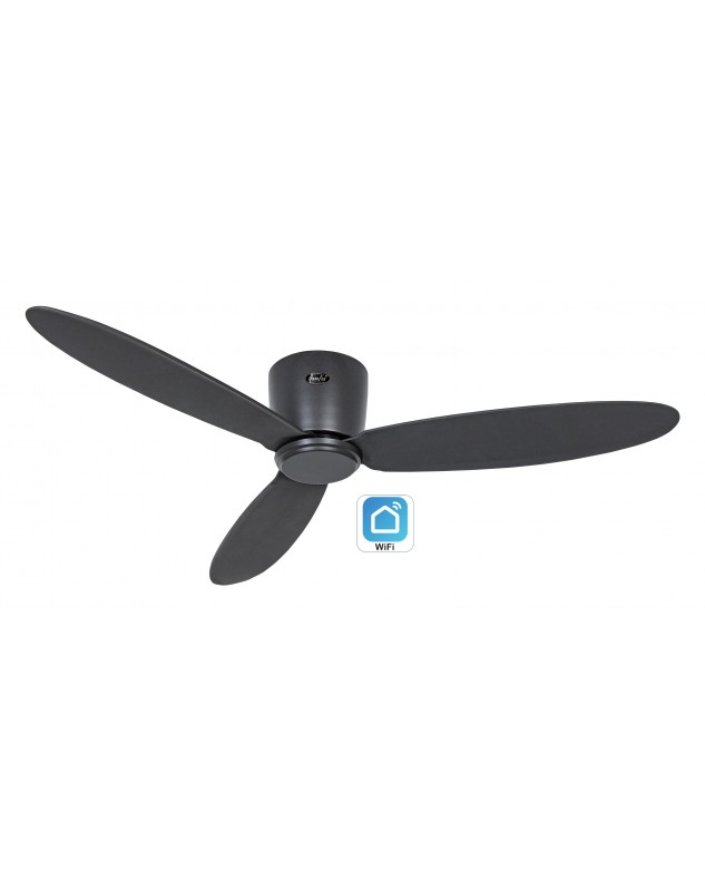 Ventilador de techo CasaFan 313284W ECO PLANO II 132cm negro Wi-Fi