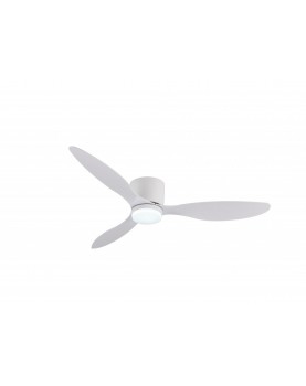 Ventilador de techo con luz Noaton 11132WW FORNAX Blanco con luz encendida