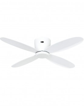 ventilador para techos bajos ECO PLANO II blanco con 4 aspas
