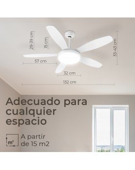 ventilador maia adecuado para cualquier techo