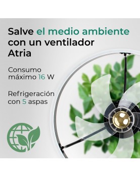 ventilador de techo Noaton respetuoso con el medio ambiente ATRIA 16050B