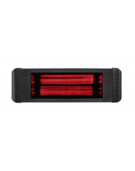 Calefactor infrarrojo Aaren 1800 W negro encendido