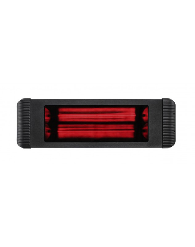 Calefactor infrarrojo Aaren 1800 W negro encendido