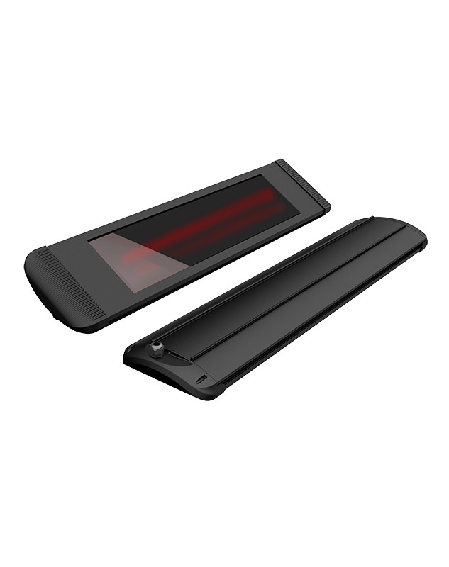 Calefactor infrarrojo Aaren 2400 W negro con mando a distancia