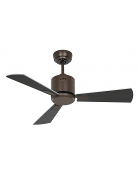ventilador de techo lacado bronce con 3 aspas wengue