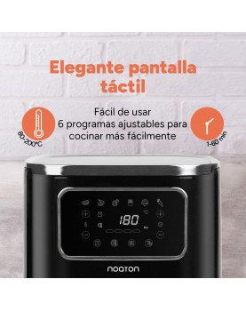 Pantalla elegante de la freidora de aire caliente