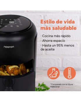 Estilo de vida saludable con una freidora de aire caliente