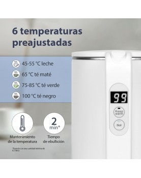 6 temperaturas preajustadas
