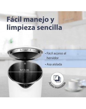 Fácil manejo y limpieza sencilla del hervidor K2W