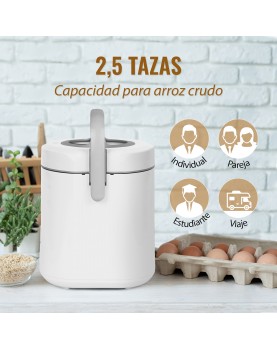 capacidad en tazas de la arrocera