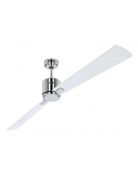 ventilador con 4 aspas color plata