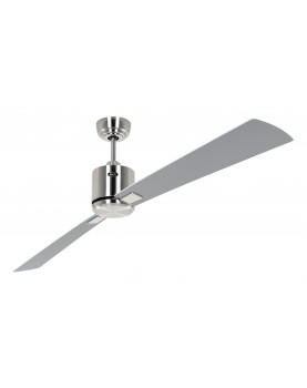 ventilador con 2 aspas color gris