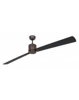 ventilador con 2 aspas color negro