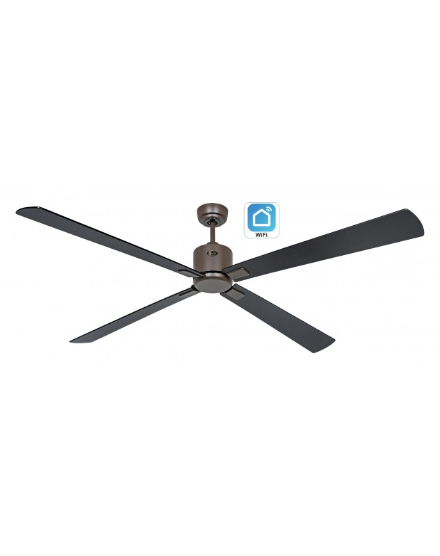 ventilador con 4 aspas color negro