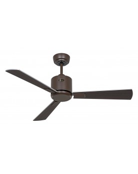 ventilador de techo con 3 aspas plateadas