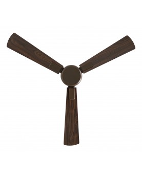 vista inferior del ventilador de techo con 3 aspas