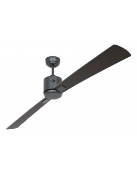 ventilador con 2 aspas color wengué