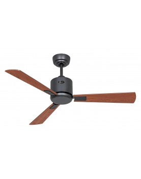 Ventilador color cerezo y motor gris basalto con 3 aspas
